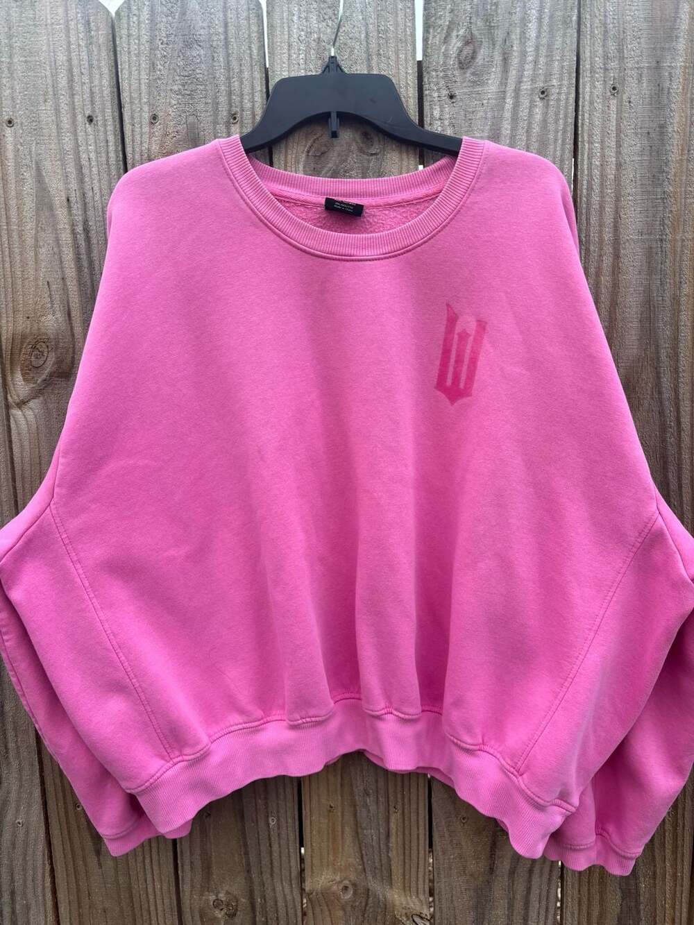 Wicked x Paul Tazewell Glinda Defy Gravity Pink Cropped Crewneck Sweatshirt
